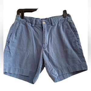 Polo Ralph Lauren Men's Blue Flat Front Shorts 6” Size 31